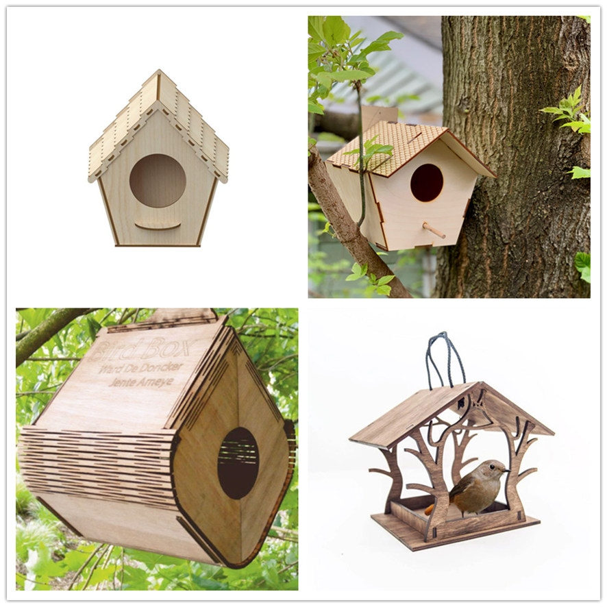 木質鳥屋非金屬激光切割機定制 木質鳥屋非金屬激光切割機定制