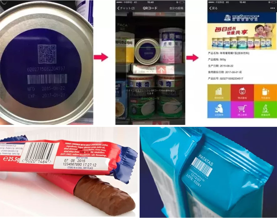 紫外激光噴碼機還可在食品包裝上進行高效賦碼 紫外激光噴碼機還可在食品包裝上進行高效賦碼